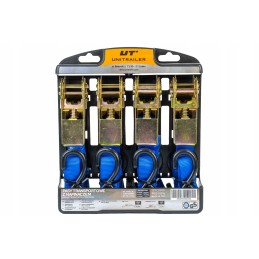 Blue transport belts with tensioner 4m 25mm 0 68, set of 4 pieces