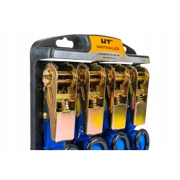 Blue transport belts with tensioner 4m 25mm 0 68, set of 4 pieces