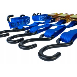 Blue transport belts with tensioner 4m 25mm 0 68, set of 4 pieces