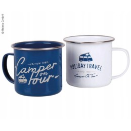 Enamel mug, mugs for a holiday travel camper