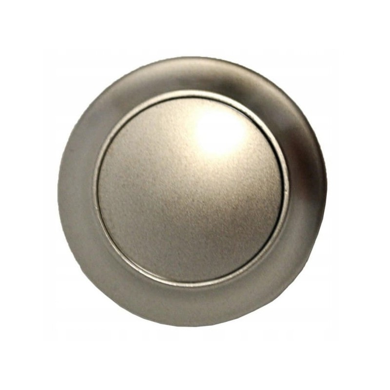 Button with rosette for push lock