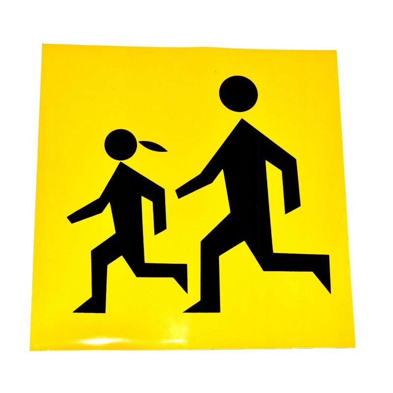 Information board, attention to children, 30x30, with hico magnet
