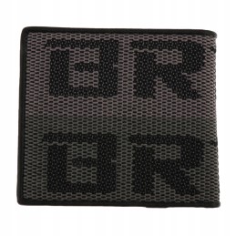 The bride's leather wallet made of green-gray racing fabric