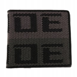 The bride's leather wallet made of green-gray racing fabric