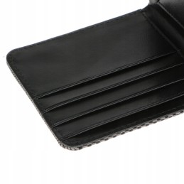The bride's leather wallet made of green-gray racing fabric