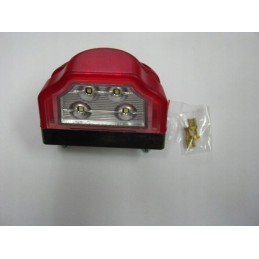 License plate lamp for a camper