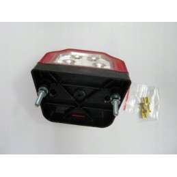 License plate lamp for a camper