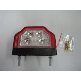 License plate lamp for a camper