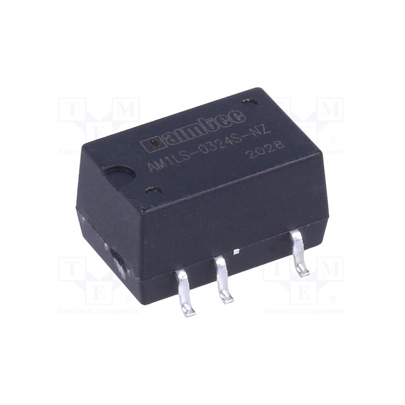 1 pcs x AIMTEC - AM1LS-0324S-NZ - Converter: DC/DC, 1W, Uin: 2.97÷3.63V, Uout: 24VDC, Iout: 42mA, SMD