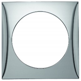 Berker chrome single frame for a camper trailer