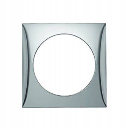 Berker chrome single frame for a camper trailer