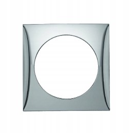 Berker chrome single frame for a camper trailer