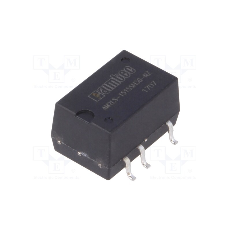 1 pcs x AIMTEC - AM2LS-1515SH30-NZ - Converter: DC/DC, 2W, Uin: 13.5÷16.5V, Uout: 15VDC, Iout: 133mA, SMD