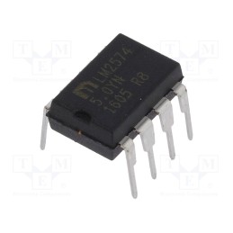 1 pcs x MICROCHIP TECHNOLOGY - LM2574-5.0YN - IC: PMIC, DC/DC converter, Uin: 1.23÷40VDC, Uout: 5VDC, 0.5A, DIP8