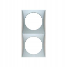 Berker matt chrome double frame for a camper