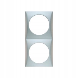 Berker matt chrome double frame for a camper