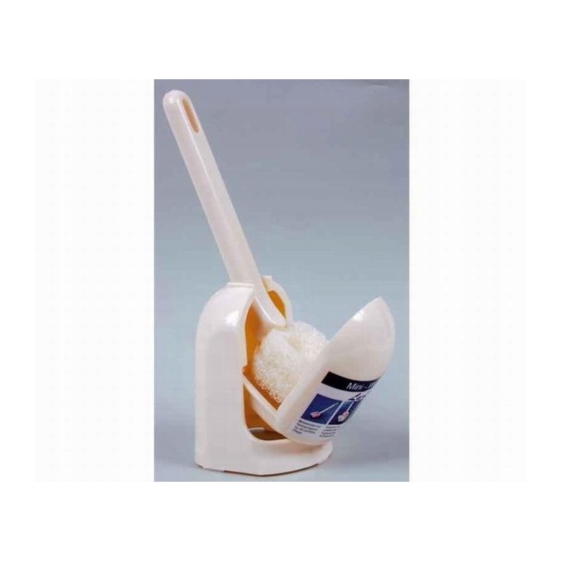 Mini toilet brush in the toilet
