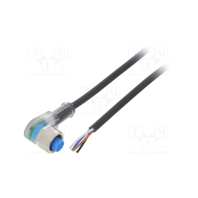1 pcs x SICK - YI2A14-020UB3XLEAX - Connection lead, M12, PIN: 4, angled, 2m, plug, 4A, -40÷80°C, IP67