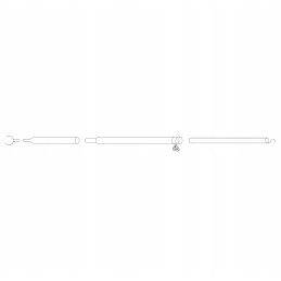 Frame tube for the vestibule oe 25mm 160 260cm