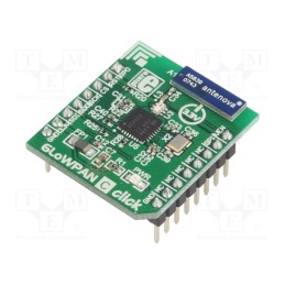 1 pcs x MIKROE - 6LOWPAN C CLICK - Click board, RF transceiver, GPIO,SPI, CC2520, prototype board