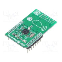 1 pcs x MIKROE - 6LOWPAN T CLICK - Click board, RF transceiver, GPIO,SPI, CC2520, prototype board