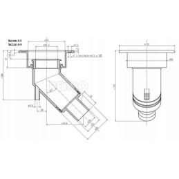 External angle water socket