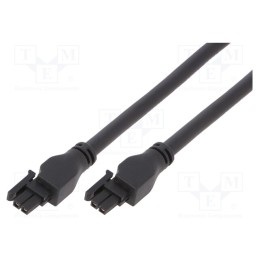 1 pcs x MOLEX - 2451320220 - Cable, Micro-Fit 3.0, female, PIN: 2, Len: 2m, 5.5A, Insulation: PVC