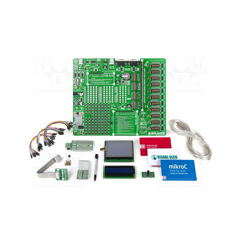 1 pcs x MIKROE - MIKROLAB FOR AVR L - Dev.kit: Microchip AVR, ATMEGA,ATTINY,ATXMEGA