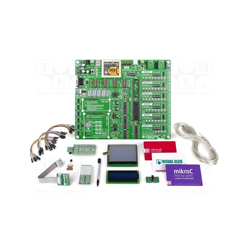 1 pcs x MIKROE - MIKROLAB FOR DSPIC - Dev.kit: Microchip PIC, DSPIC,PIC24