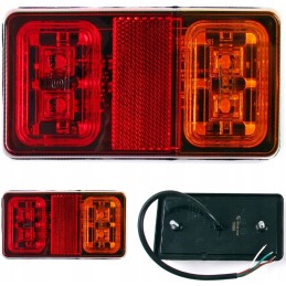 Rear lamp for a tow truck trailer, universal rear lamp