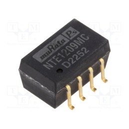 1 pcs x Murata Power Solutions - NTE1209MC - Converter: DC/DC, 1W, Uin: 10.8÷13.2V, Uout: 9VDC, Iout: 111mA, SMD