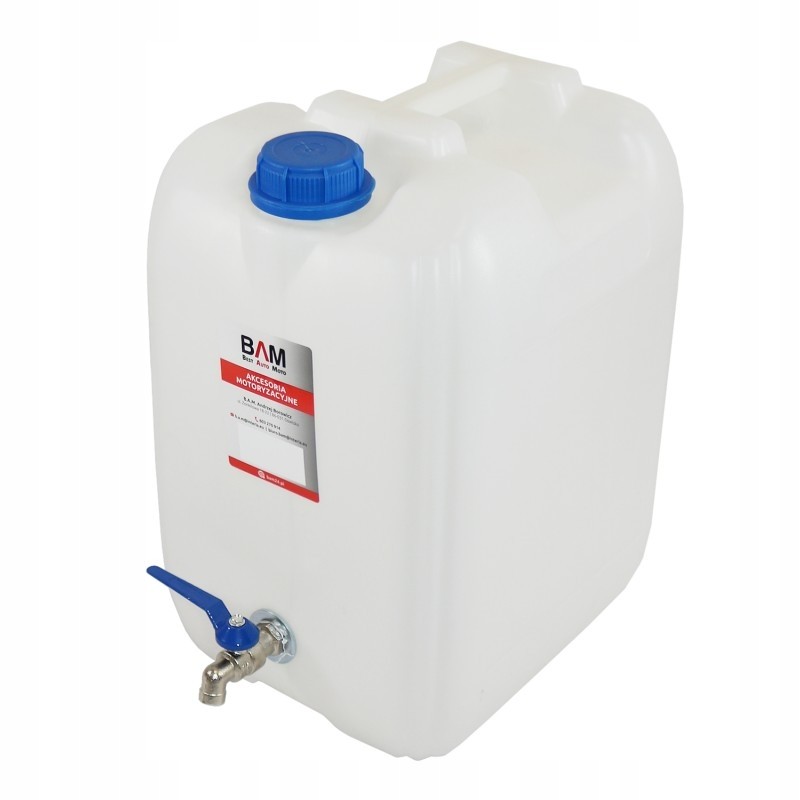 Water bank canister with tap, 10 liters