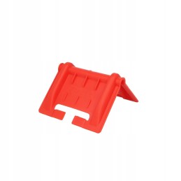 Belt protector, red, corner, width 130mm, length