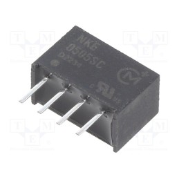 1 pcs x Murata Power Solutions - NKE0505SC - Converter: DC/DC, 1W, Uin: 2.97÷3.63V, Uout: 5VDC, Iout: 200mA, SIP4