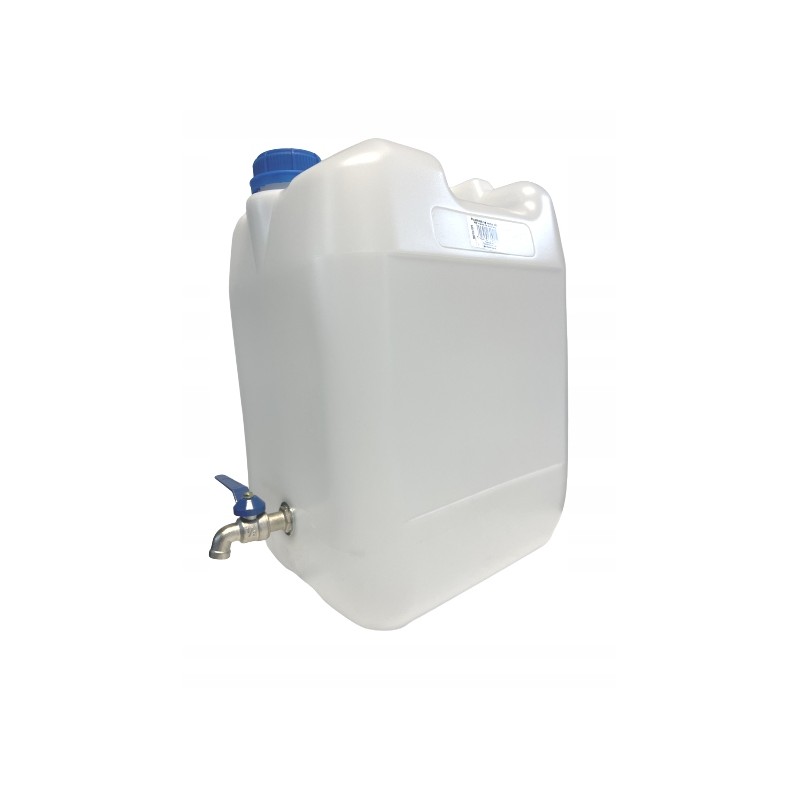 Water bank canister with tap, 20 liters
