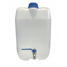 Water bank canister with tap, 20 liters