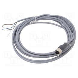 1 pcs x TELEMECANIQUE SENSORS - XZCPV1141L5 - Connection lead, M12, PIN: 4, straight, 5m, plug, 250VAC, 3A, 300VDC