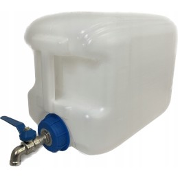 Water bank container with tap, 10l, white