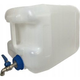Water bank container with tap, 20l, white