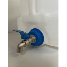 Water bank container with tap, 20l, white