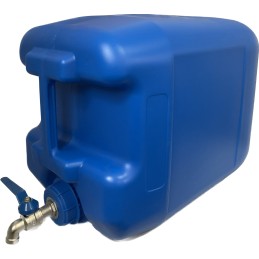 Water bank container with tap, 20l, blue
