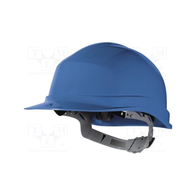 1 pcs x DELTA PLUS - ZIRC1BL - Protective helmet, adjustable, Size: 53÷63mm, blue, polypropylene