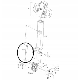 Drawbar shock absorber for electric forklift ept20 15et2