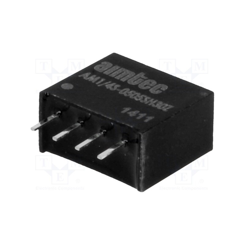 1 pcs x AIMTEC - AM1/4S-0505SH30Z - Converter: DC/DC, 0.25W, Uin: 4.5÷5.5V, Uout: 5VDC, Iout: 50mA, SIP4