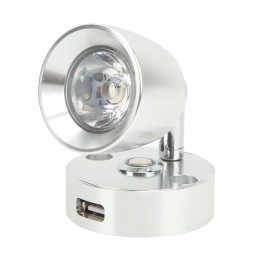 Wall lamp 12v LED aluminum rotary lamp USB
