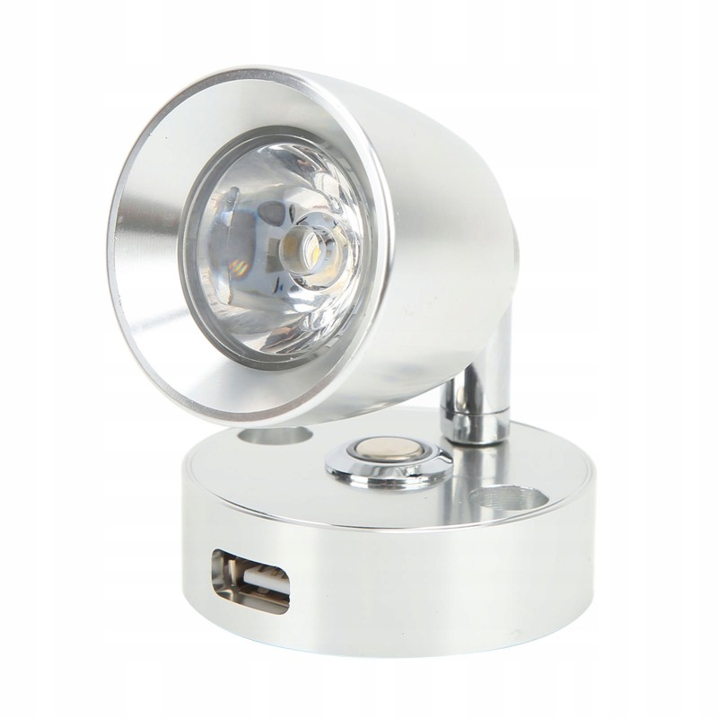 Wall lamp 12v LED aluminum rotary lamp USB