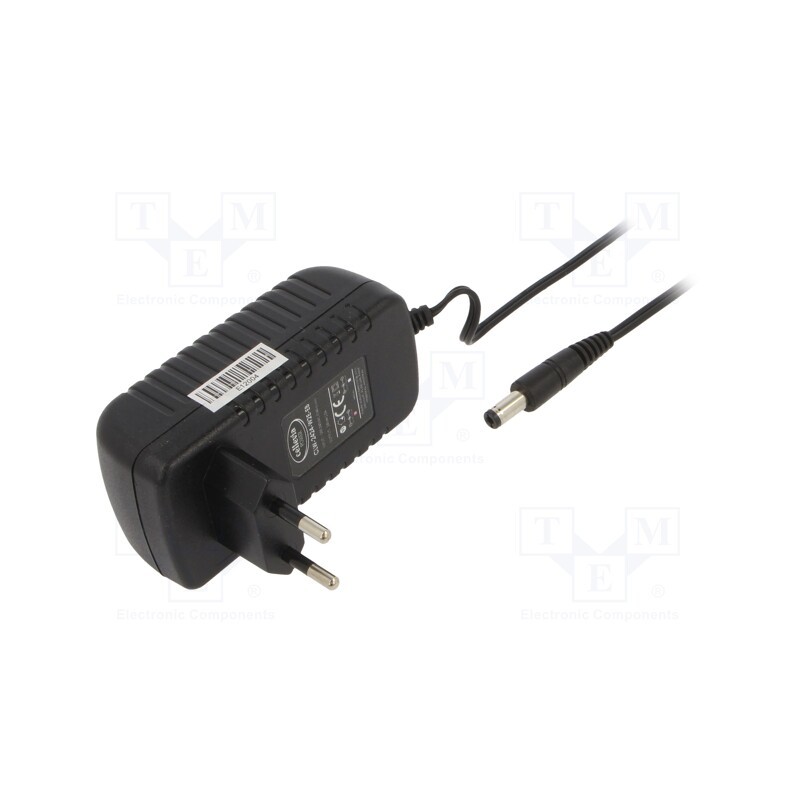 1 pcs x CELLEVIA POWER - CLW-2424-W2E-EB25 - Power supply: switched-mode, plug, 24VDC, 1A, 24W, Plug: EU, 86%