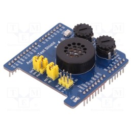 1 pcs x WAVESHARE - 10857 - Module: shield, DAC, Additional functions: buzzer, IC: MCP4725