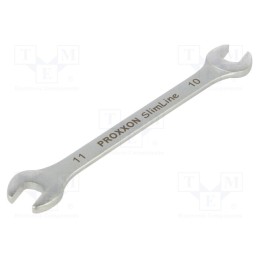 1 pcs x PROXXON - 23834 - Wrench, spanner, 10mm,11mm, Chrom-vanadium steel, SlimLine