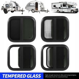 RV sliding window with mesh 50cm 40cm